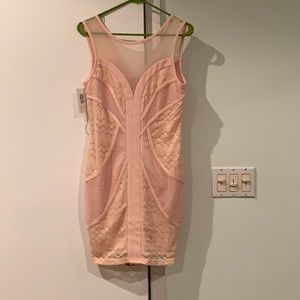 Light pink mini dress